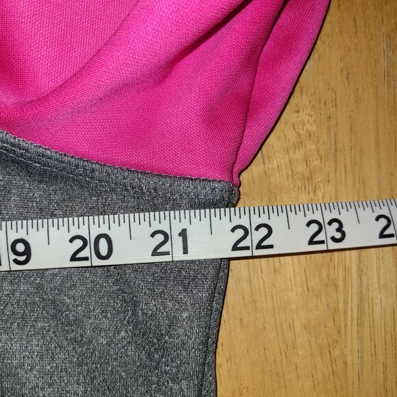 Danskin Now Pullover Hoodie Pink and Grey L 12/14 - Picture 8 of 8